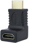 Nanocable Adaptador HDMI Acodado Macho a Hembra 10.16.0011 Negro